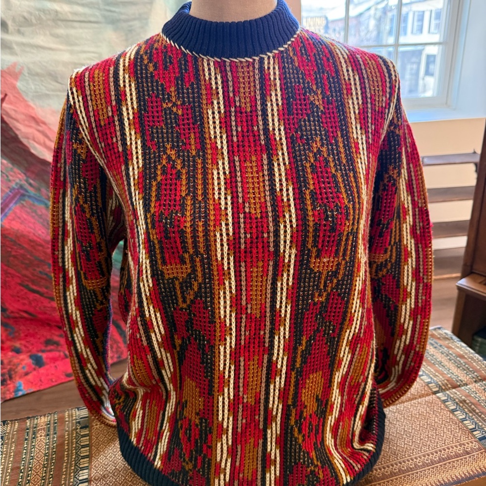 Paul Smith Women’s Paisley Tapestry Merino Wool Sweater